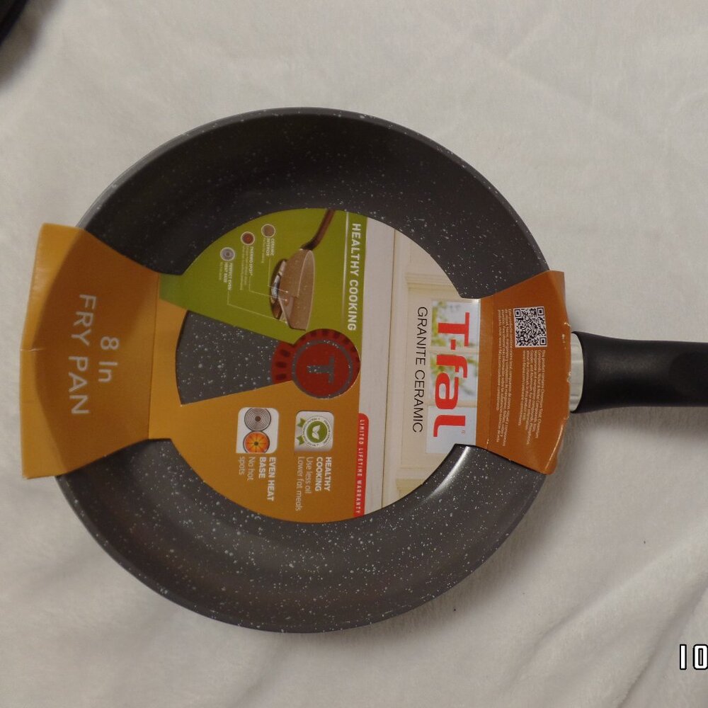 T-Fal Granite Ceramic 8" Fry Pan Healthy Cooking NEW